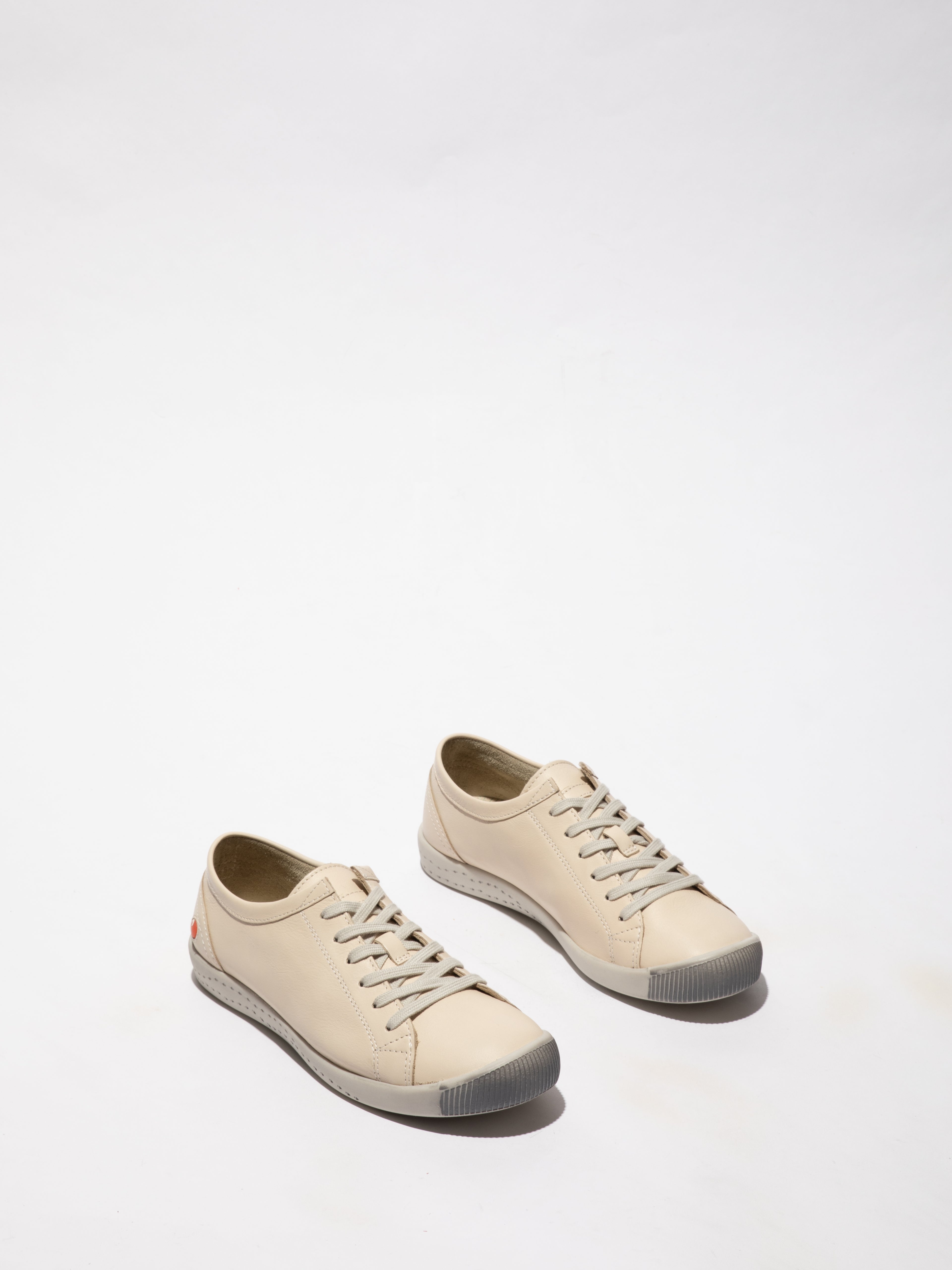 Softinos Isla Smooth leather cream trainers