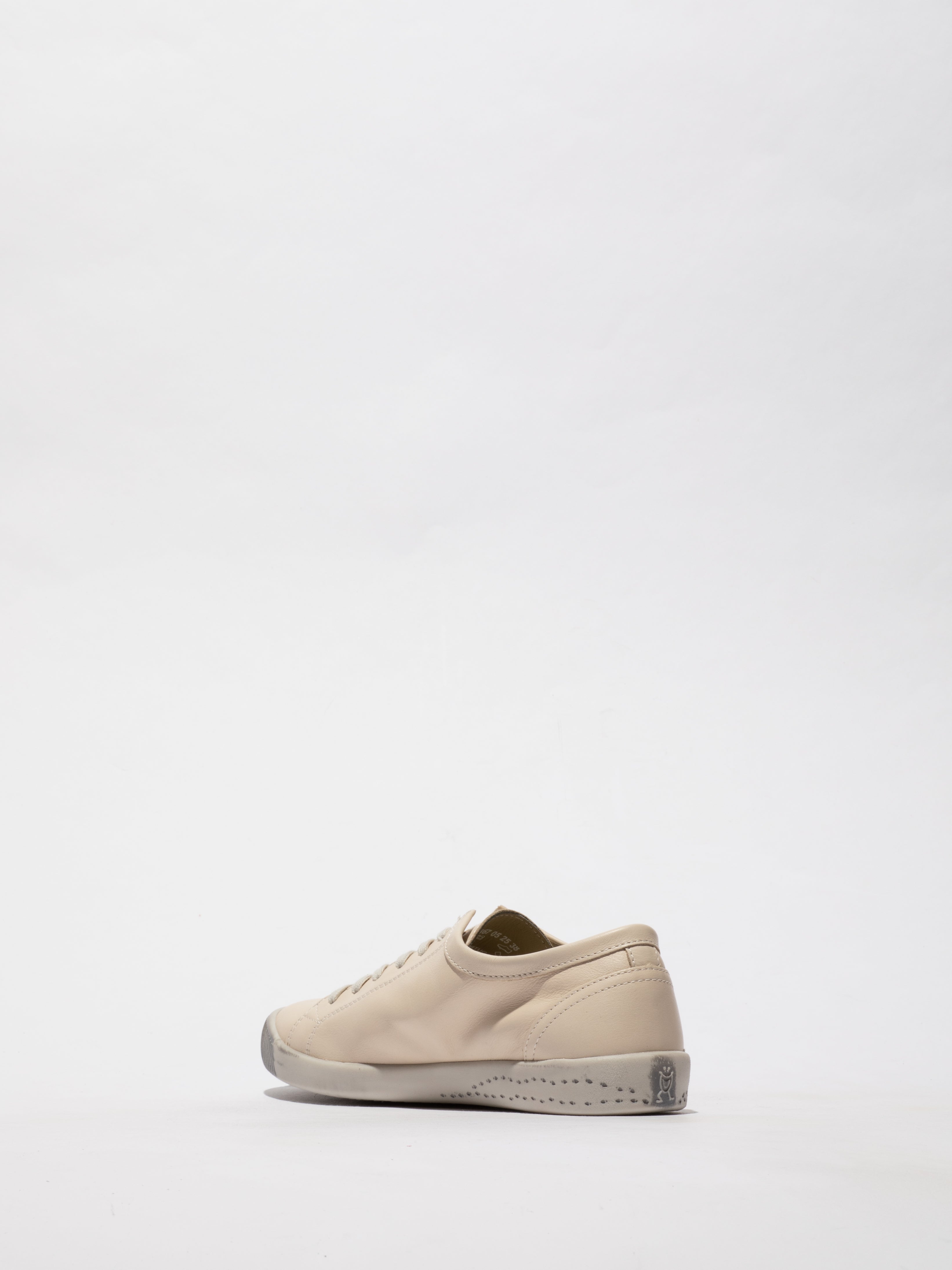 Softinos Isla Smooth leather cream trainers