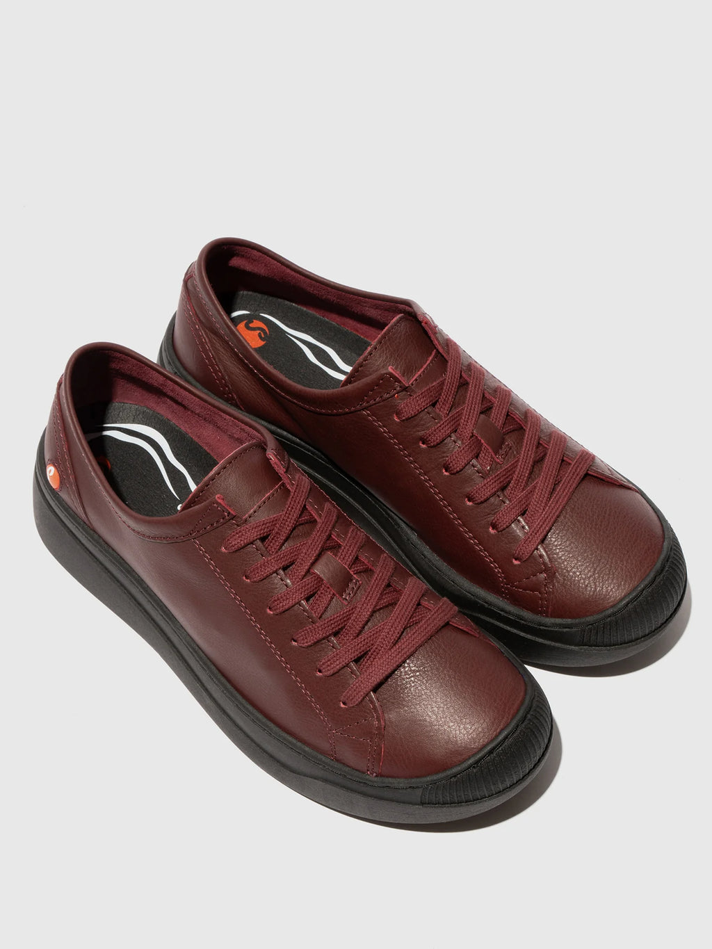 SOFTINOS APUR  Lace-up Trainers Dark Red