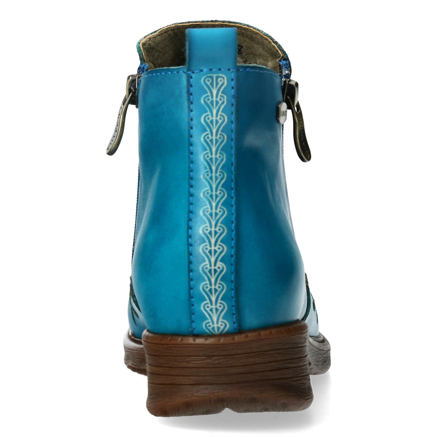 Laura Vita Tholos Turquoise zip ankle boot