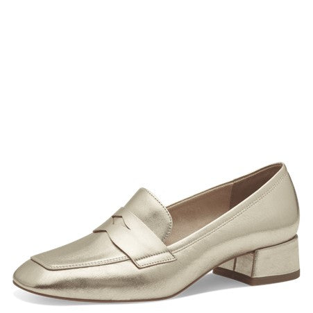 Tamaris Gold Low Heeled Shoe