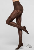 Oroblu Bio-derived Sneaker Tights wave- Chocolate