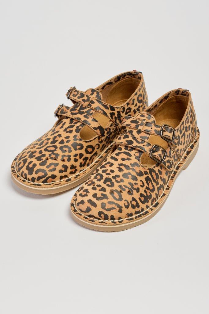 Marley Leopard Print Marley Leather T-Bar