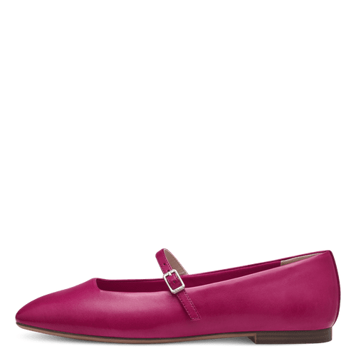 Tamaris 1-22104 fuschia leather mary jane flat