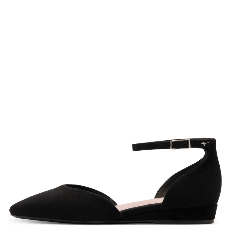 1-22155-46-001 Tamaris black court shoe