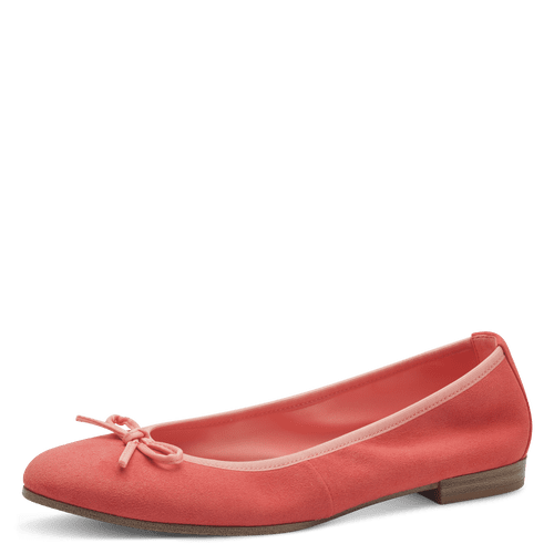 Tamaris pale red ballet flat