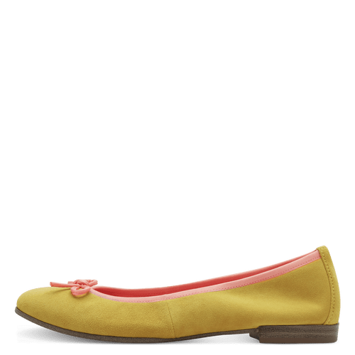 Tamaris yellow and pink ballet flats