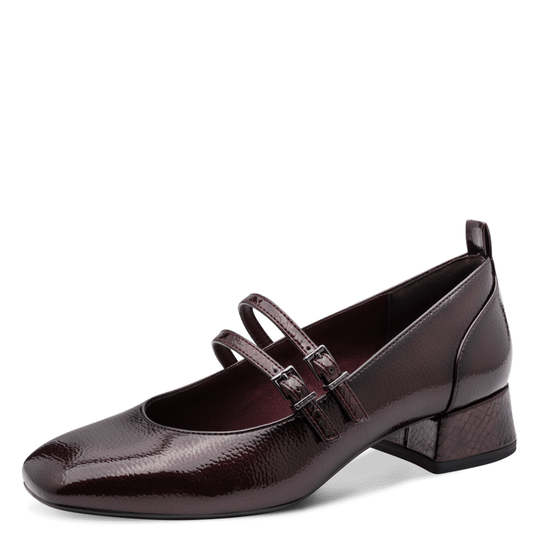 Tamaris 1-22318-43-5C4 Merlot comb Mary Jane