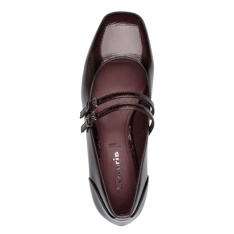 Tamaris 1-22318-43-5C4 Merlot comb Mary Jane