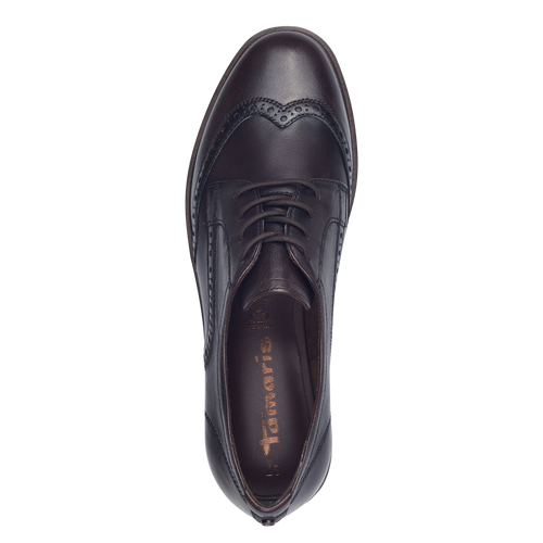 Tarmaris 1-23200 Mahogany leather lace up shoes