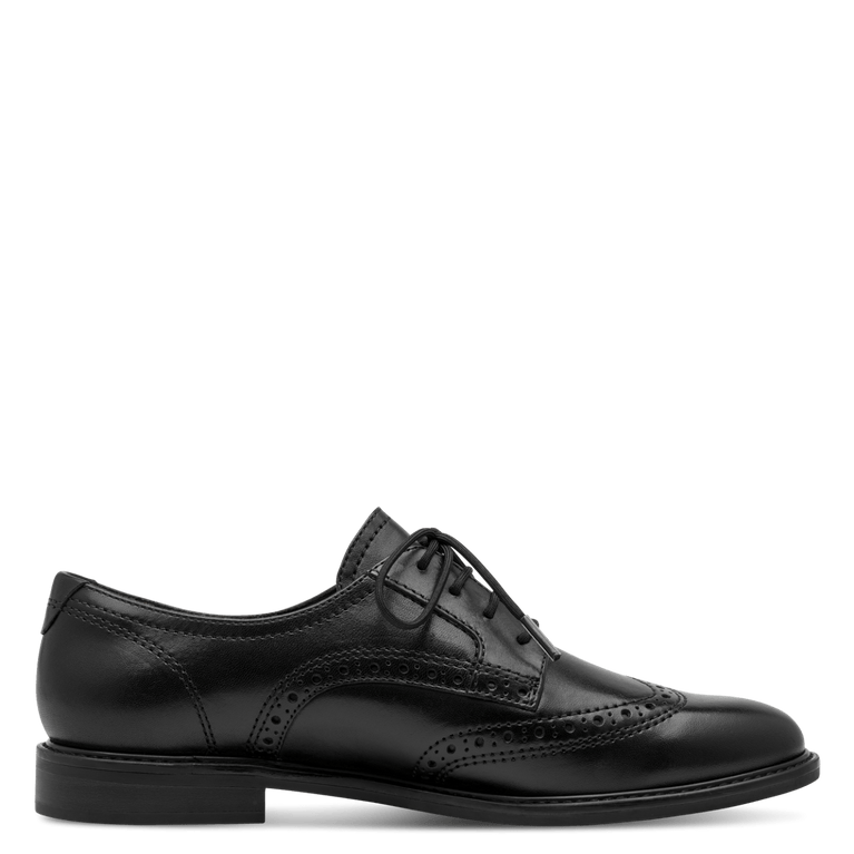 Tamaris 1-23205-47-001 Black Brogue Shoe