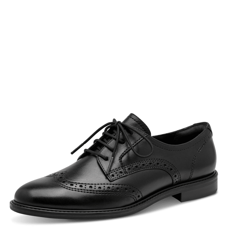 Tamaris 1-23205-47-001 Black Brogue Shoe