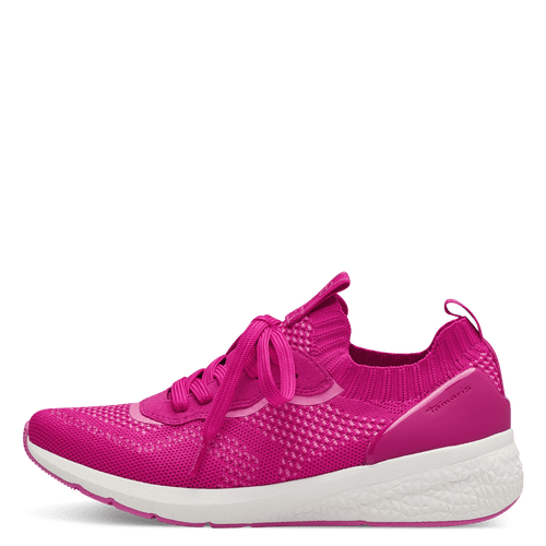 Tamaris 23714 fuschia knit trainer