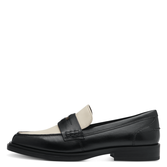 Tamaris 1-24203-41 black comb slip on loafer