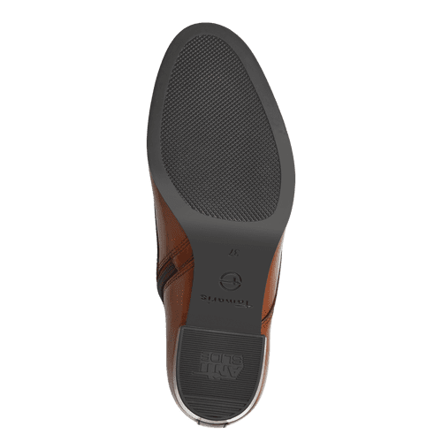 Tamaris 1-25131-43-305 Cognac Lace Up Heeled Boot