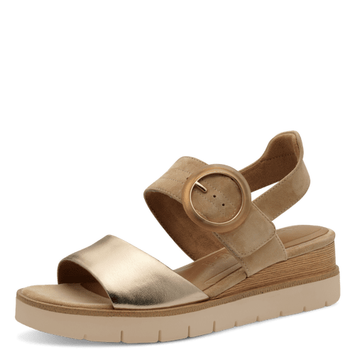 Tamaris tan comb sandal