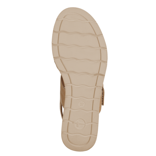 Tamaris tan comb sandal