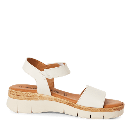 Tamaris white leather sandals