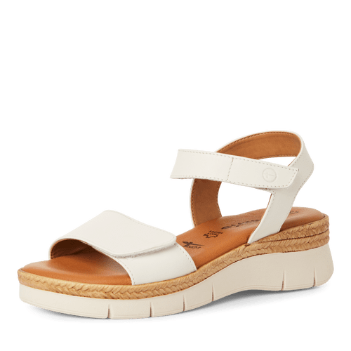 Tamaris white leather sandals