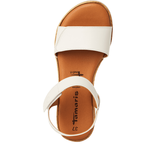 Tamaris white leather sandals