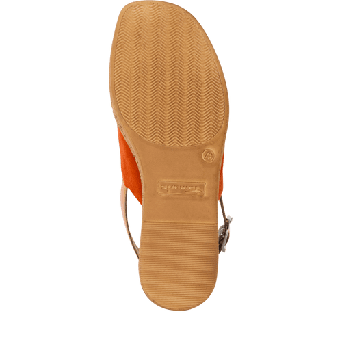 Tamaris orange wedge sandals