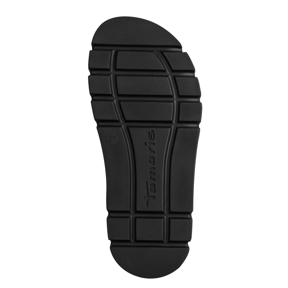 Tamaris 1-28402-46-001 Black textured sandal