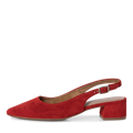Tamaris 29500 red suede sling back
