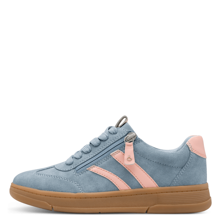 Jana 8-23784-44-855 Sky/peach Vegan trainer