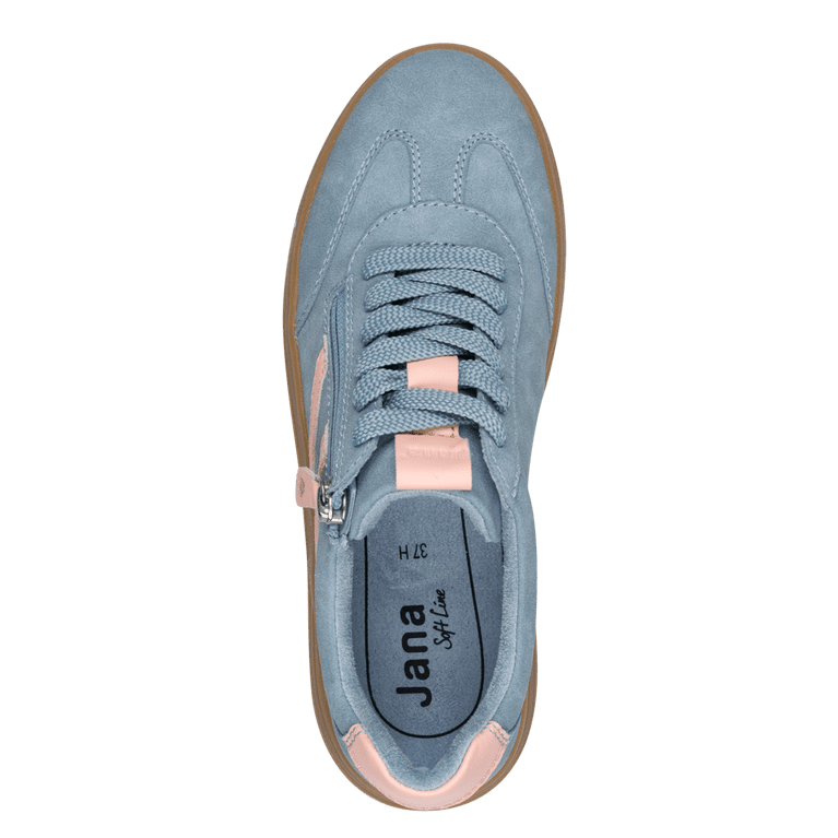 Jana 8-23784-44-855 Sky/peach Vegan trainer