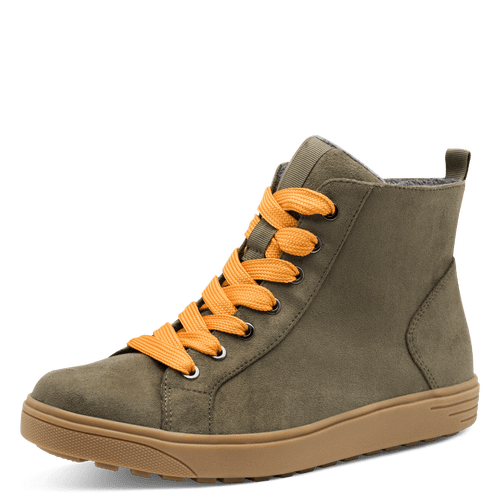 Jana 8-25280-43-769 Khaki/Saffron Vegan Boot