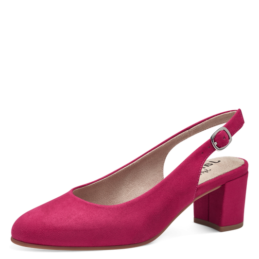 Jana vegan fuchsia sling pumps