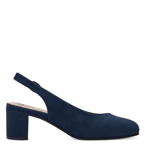 Jana vegan navy sling pumps