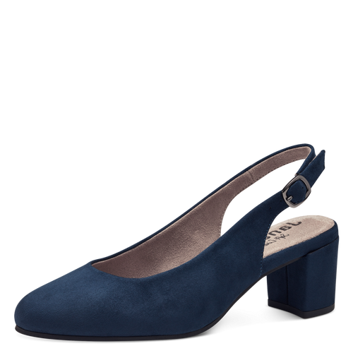 Jana vegan navy sling pumps