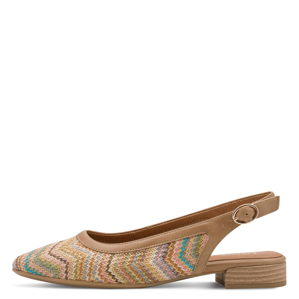 Jana 8-29464-46-494 Sling back Beige multi