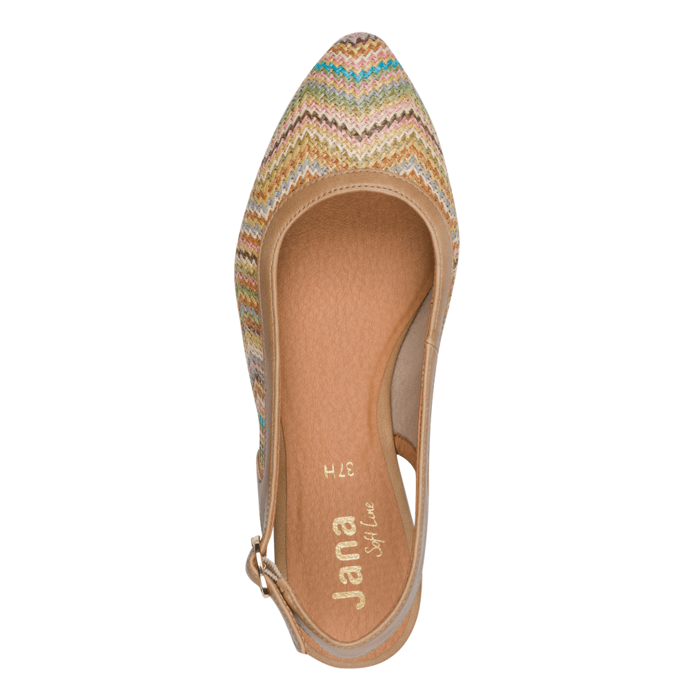 Jana 8-29464-46-494 Sling back Beige multi