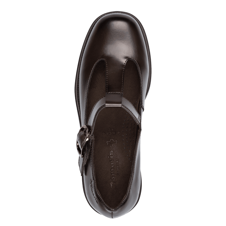 Tamaris 8-84706-47 mocca T-Bar shoe