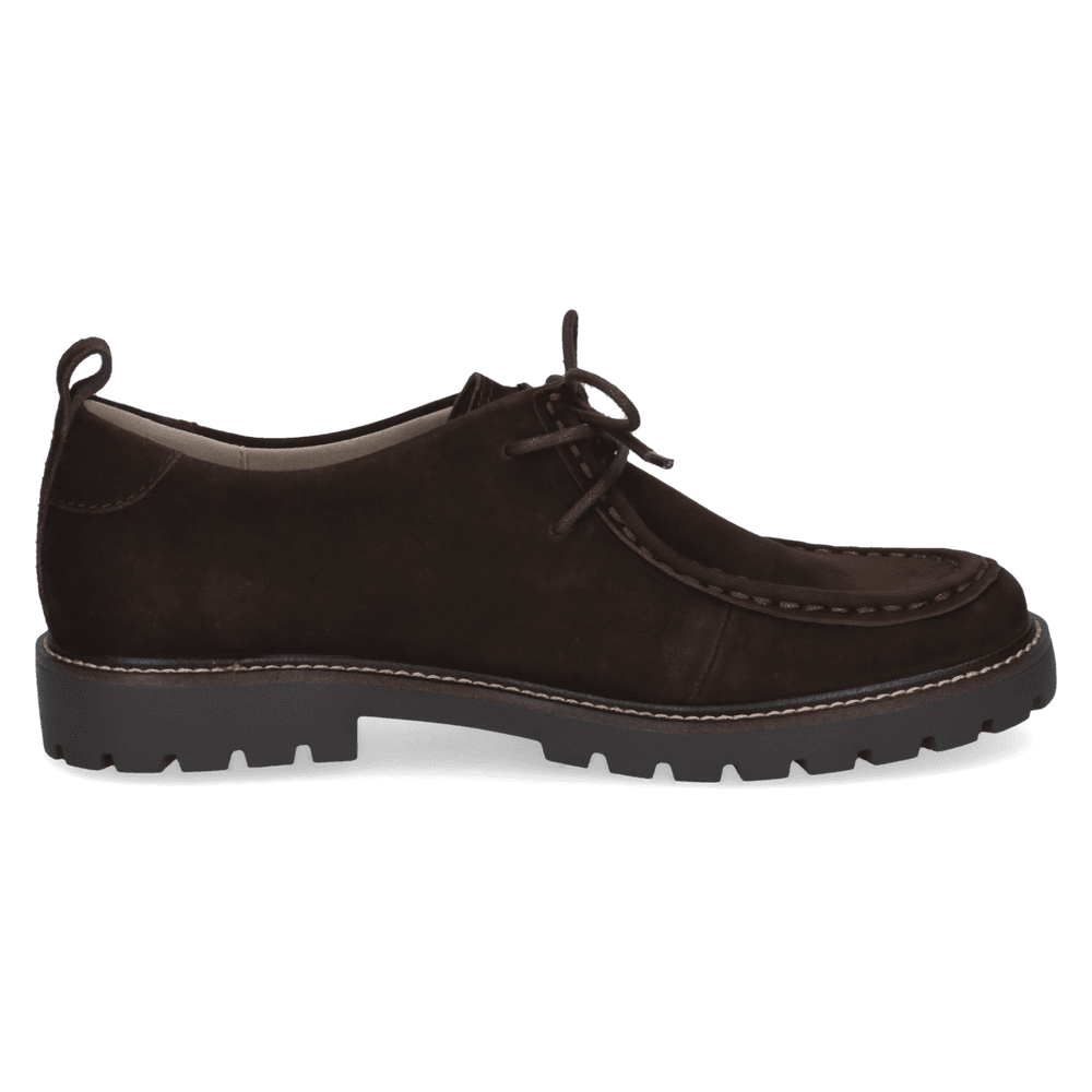 Caprice 9-23612-45-342 Dark Brown lace up shoe
