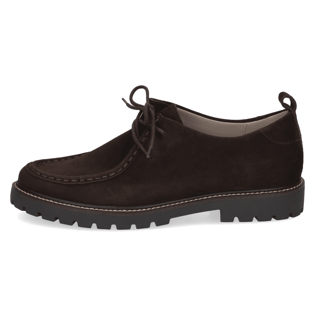 Caprice 9-23612-45-342 Dark Brown lace up shoe