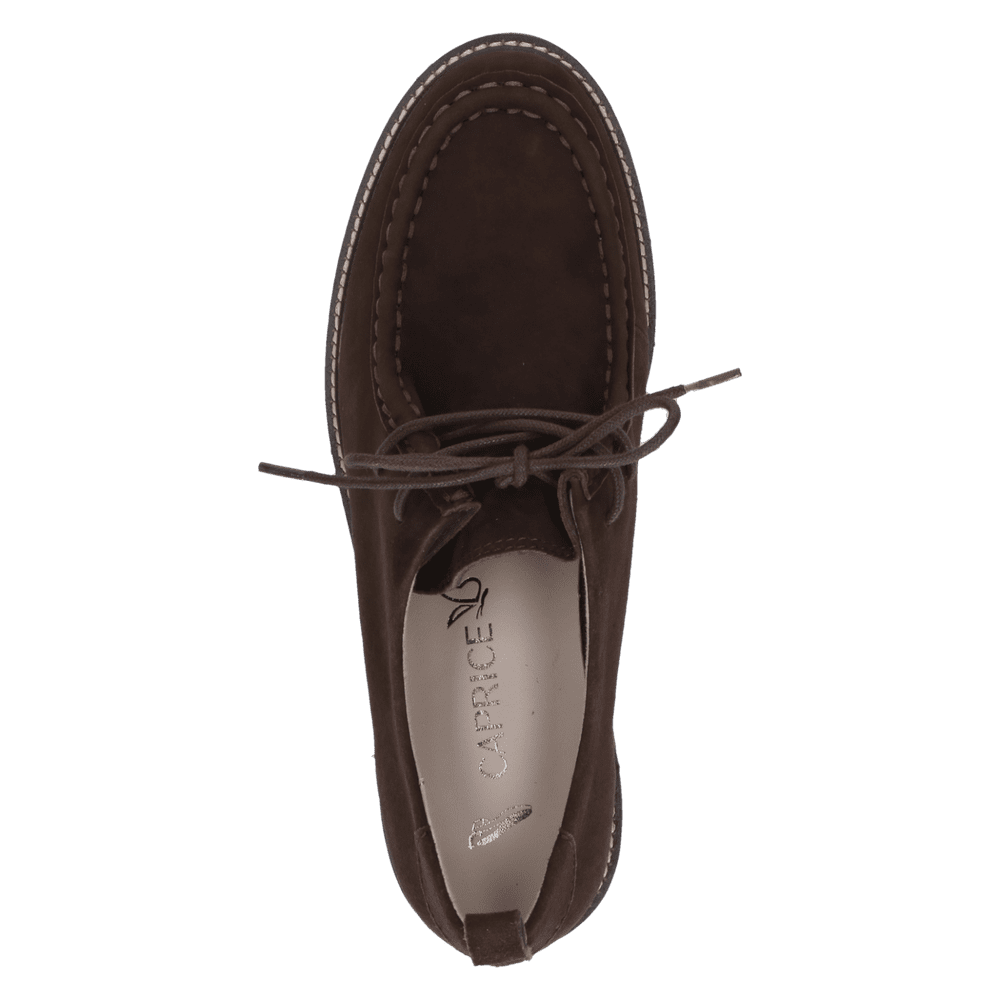 Caprice 9-23612-45-342 Dark Brown lace up shoe