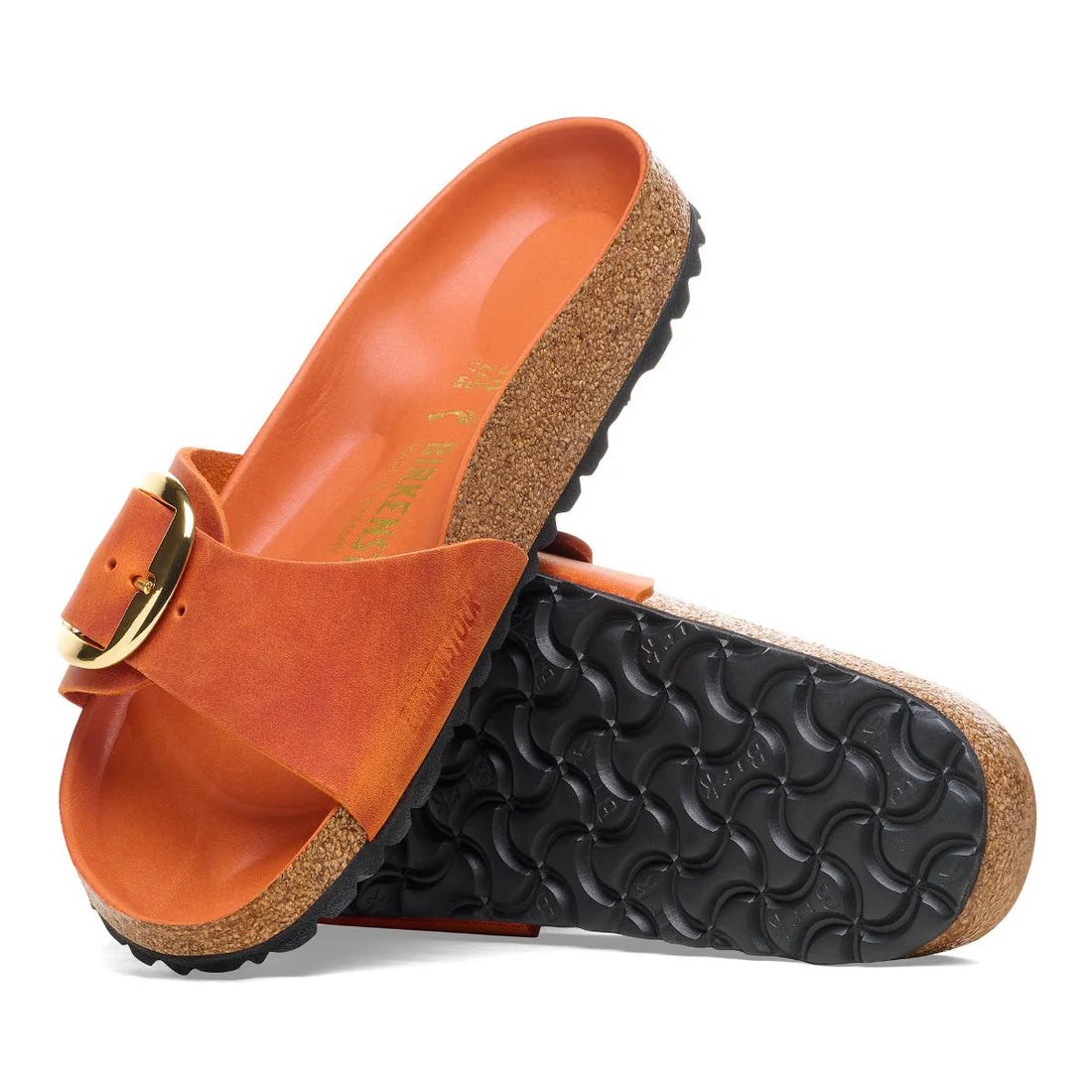 Birkenstock Madrid Big Buckle Oiled Leather Burnt Orange