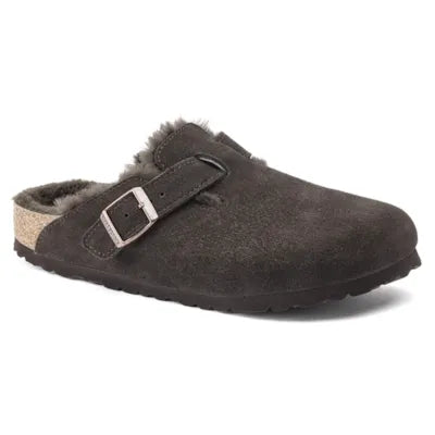 Birkenstock Boston Shearling Suede Leather unisex clog