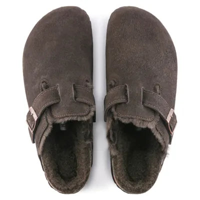 Birkenstock Boston Shearling Suede Leather unisex clog