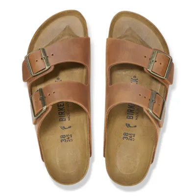 Birkenstock Arizona Cognac Oiled Leather sandal