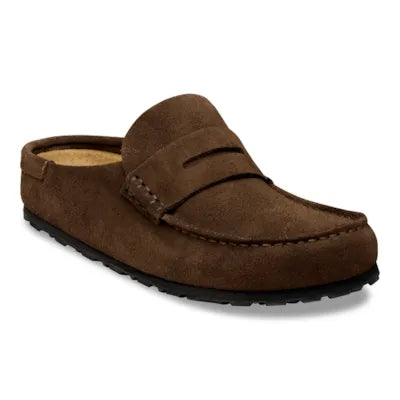 Birkenstock Naples Wrapped suede leather loafer, Carafe