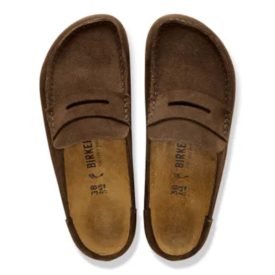 Birkenstock Naples Wrapped suede leather loafer, Carafe