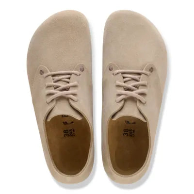 Birkenstock Maine suede Taupe lace up shoe