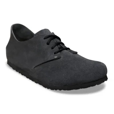 Birkenstock Maine suede lace up shoe , Charcoal NARROW fit