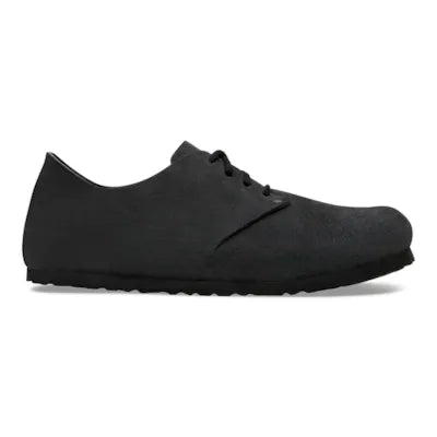 Birkenstock Maine suede lace up shoe , Charcoal NARROW fit