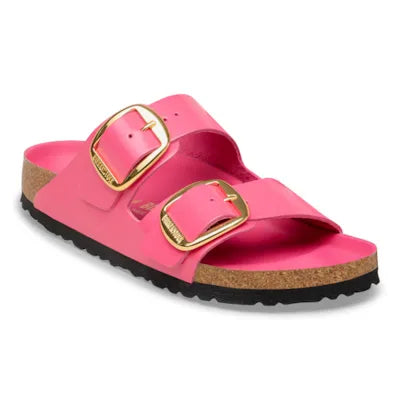 Birkenstock Arizona Big Buckle Patent leather sandal, Fuchsia Tulip