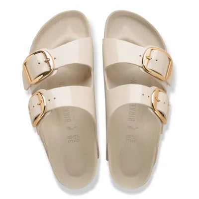 Birkenstock Arizona Big Buckle Patent Leather sandal - Oyster